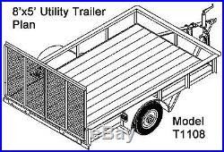 Utility Trailer Parts Kit 3.5K Trailer Axle 73 HF/58 SC Model T1108 S