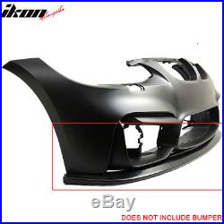 V1 Style PU Front Bumper Lip For 11-13 BMW E92 LCI Models With M4 Style Bumper