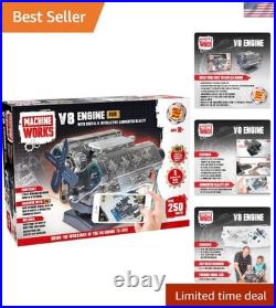 V8 Engine Replica Model Educational DIY Kit with Sounds and Illumination