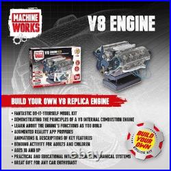 V8 Engine Replica Model Educational DIY Kit with Sounds and Illumination