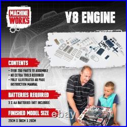 V8 Engine Replica Model Educational DIY Kit with Sounds and Illumination