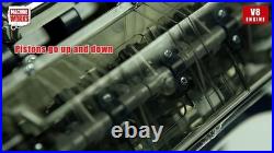 V8 Engine Replica Model Educational DIY Kit with Sounds and Illumination