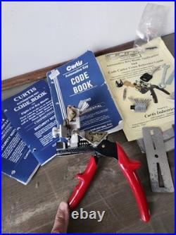 VINTAGE Curtis Code Books Model 15 Manual Key Cutter Xtra Parts