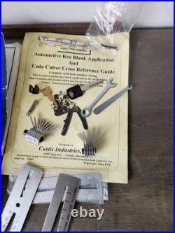 VINTAGE Curtis Code Books Model 15 Manual Key Cutter Xtra Parts
