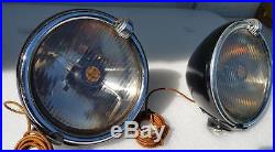 Vintage Pair Trippe Speedlights Safety Packard Cadillac Buick Auburn Cord Scta