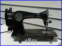 Vintage 1951 Singer Sewing Machine Centennial Model 15 Untested for Parts AK