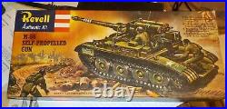 Vintage 1958 Revell M-56 Self Propelled Gun 1/40 SEALED PARTS + BONUS