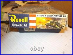 Vintage 1958 Revell M-56 Self Propelled Gun 1/40 SEALED PARTS + BONUS