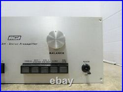 Vintage 1978 AGI Model 511 Stereo Preamplifier No Power For Parts or Repair