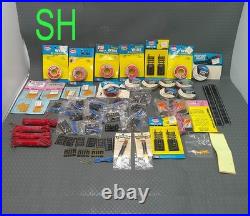 Vintage 1980s HO Model Train Parts Lot Illuminated Bumper Switches Wire Joiners