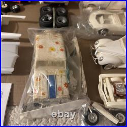 Vintage AMT Revell MPC Lot Of 12 Junkyard White Party All Unpainted Cars & Parts
