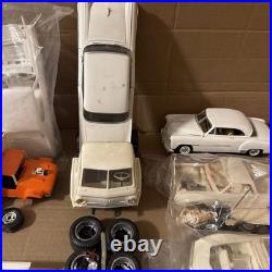 Vintage AMT Revell MPC Lot Of 12 Junkyard White Party All Unpainted Cars & Parts