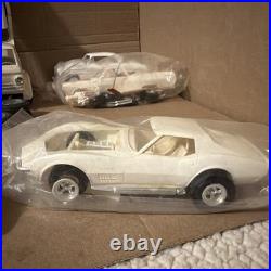 Vintage AMT Revell MPC Lot Of 12 Junkyard White Party All Unpainted Cars & Parts