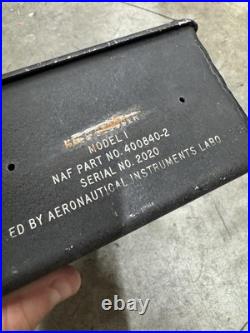 Vintage Aeronautical Instruments Labs Model I NAF 400840-2 Box Parts Only