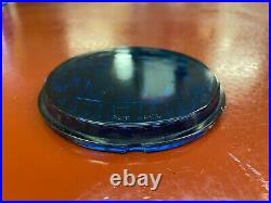 Vintage Blue Glass Stop Tail Light Lens Bomb Gasser Scta Rat Rod Accessory