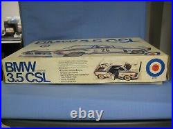 Vintage Entex BMW 3.5 CSL, 1/16 Scale Model Car Kit, Sealed Parts Bags