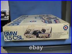 Vintage Entex BMW 3.5 CSL, 1/16 Scale Model Car Kit, Sealed Parts Bags