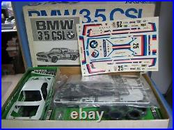 Vintage Entex BMW 3.5 CSL, 1/16 Scale Model Car Kit, Sealed Parts Bags