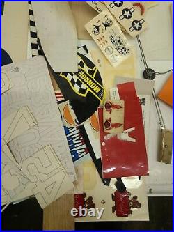 Vintage Large Scale Model Decal Sets withMisc Parts and Pieces 1970s