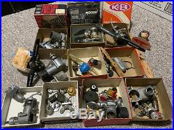 Vintage Model Airplane Engine Lot Parts Motors Propellers K&B Original Box Webra