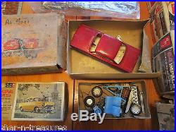 Vintage Model Car Kits Box Lot of 16 for Repair Parts