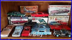 Vintage Model Kits and Junkyard Parts Lot Decals Instructions Boxes Chrome