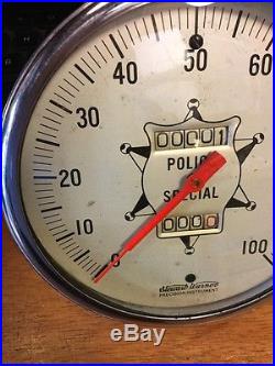 Vintage Police Special Speedometer 100 Mph Dash Instrument 5 Nos Scta Harley