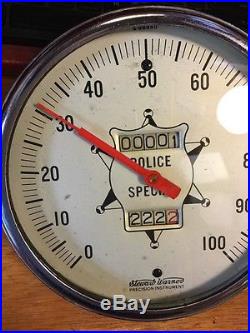 Vintage Police Special Speedometer 100 Mph Dash Instrument 5 Nos Scta Harley