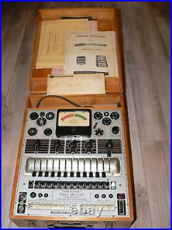 Vintage Precision model 10-12 Vacuum Tube & Battery Tester for PARTS or REPAIR