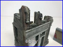 Vintage Pro Painted Resin WW2 1/72 Scale Diorama Building Tank Parts Lot Model