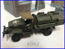 Vintage Pro Painted Resin WW2 1/72 Scale Diorama Building Tank Parts Lot Model