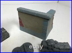 Vintage Pro Painted Resin WW2 1/72 Scale Diorama Building Tank Parts Lot Model