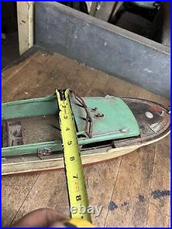 Vintage Retro RC Control Model Kit Toy Pond Race Speed Motor Boat Ship Parts