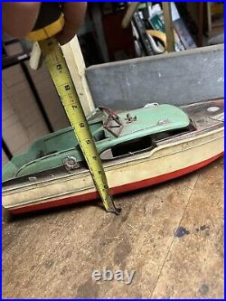 Vintage Retro RC Control Model Kit Toy Pond Race Speed Motor Boat Ship Parts