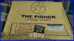 Vintage THE FISHER Model 500-C Tube Amplifier Tuner with case Parts or repair