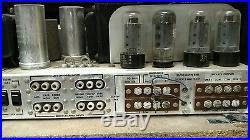Vintage THE FISHER Model 500-C Tube Amplifier Tuner with case Parts or repair