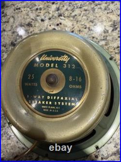 Vintage University Model 312 12 3 Way Diffaxial Speaker For Parts