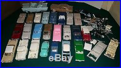 Vintage lot of plastic model cars 20+ Junkyard parts pieces