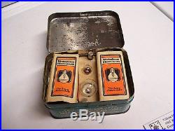 Vintage nos Genuine Ford Parts Emergency Kit can bulb fuse tin fomoco lamp auto