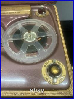 Webster-Chicago Model 210 Electronic Memory Reel-to-Reel POWERS ON FOR PARTS