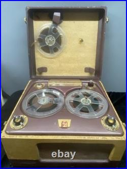 Webster-Chicago Model 210 Electronic Memory Reel-to-Reel POWERS ON FOR PARTS