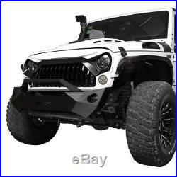 White/Black Paint Gladiator Front Grill Grille For Jeep Wrangler 07-18 JK Models