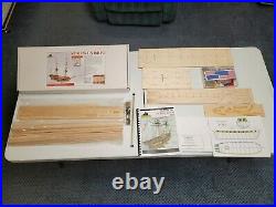 Wooden Model Ship, tools, parts, books, supplies Complete Hobby