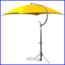 Yellow Deluxe Umbrella with Brackets-Fits Many John Deere Tractor Models